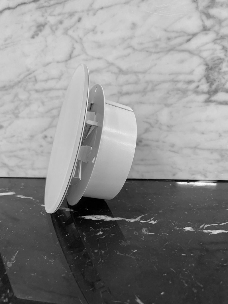 Диффузор стеклянный Mmotors 100 мм белый с регулировкой расхода воздуха