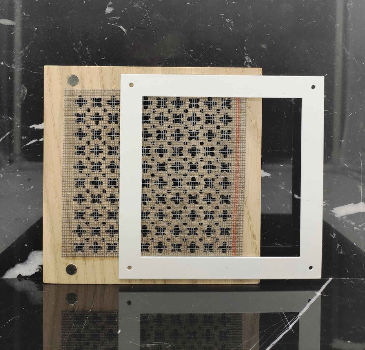 Решетка декоративная деревянная на магнитах Пересвет К-01 200х200мм