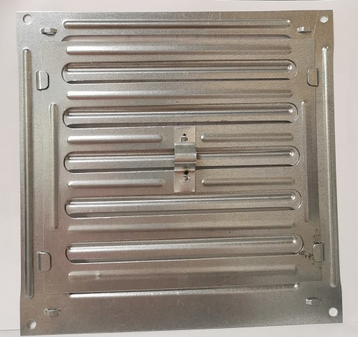 Решетка Р 200 250 250 мм, жалюзийная, металлическая