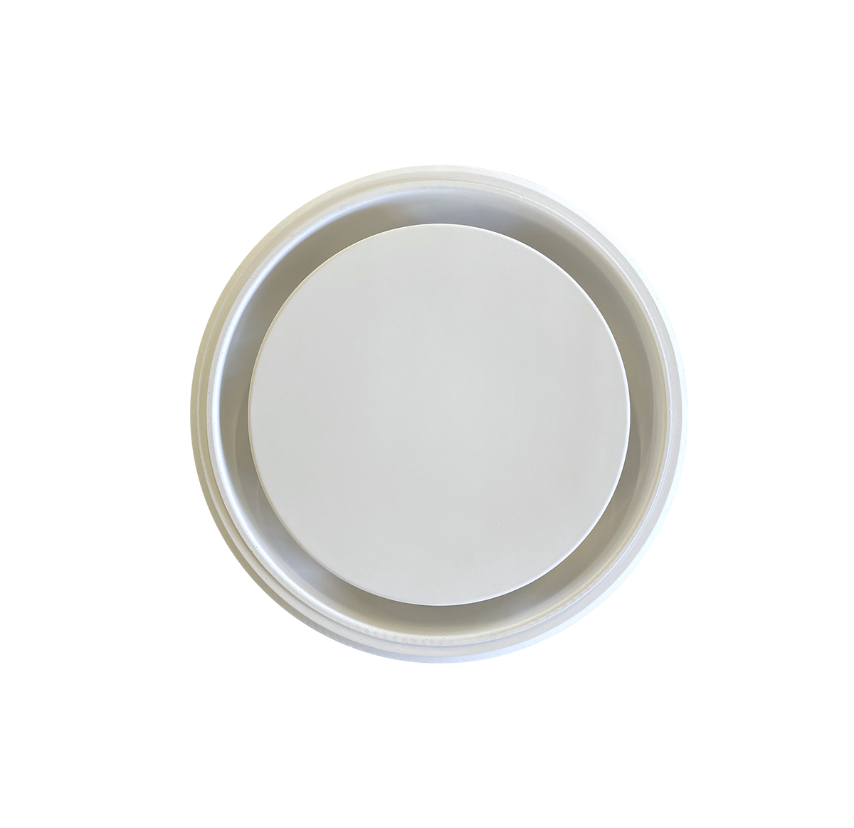 Диффузор под покраску скрытого монтажа SECRET RING 100/90 с приточно-вытяжным вентилятором