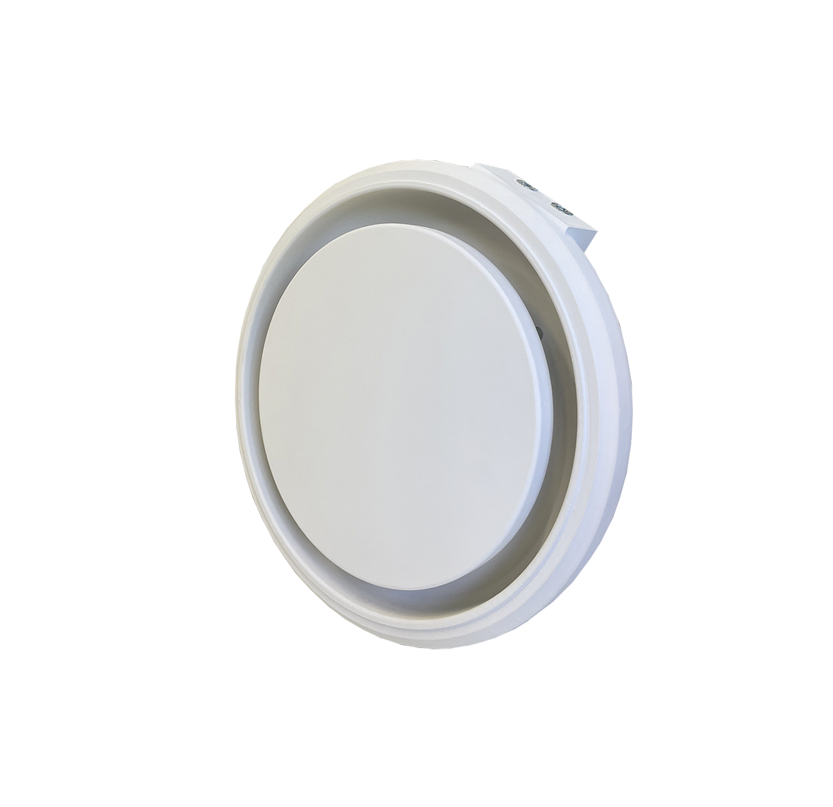 Диффузор под покраску скрытого монтажа SECRET RING 100/90 с приточно-вытяжным вентилятором