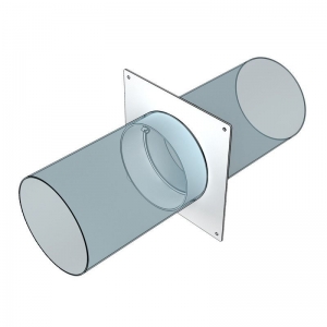 Площадка торцевая SKNP фланец D150 соединитель 190x175 пластик ERA
