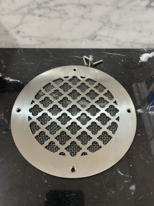 Вентиляционная решетка из нержавеющей стали NR 04 150х150