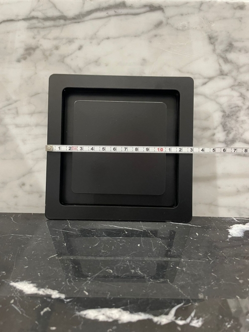 Диффузор квадратный на магнитах для потолков ТДК100 черный