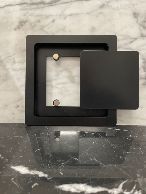 Диффузор квадратный на магнитах для потолков ТДК100 черный