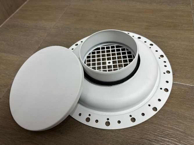 РЭД-ЛУК-SIR-D дизайнерский потолочный диффузор скрытого монтажа без видимого фланца secret белый 200