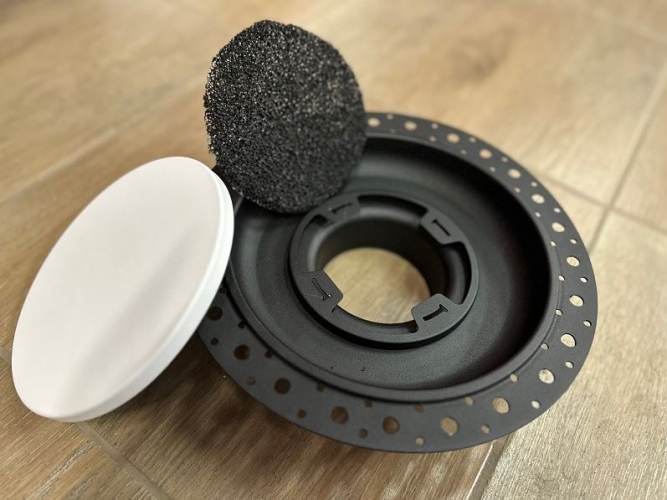 РЭД-ЛУК-SIR-D дизайнерский потолочный диффузор скрытого монтажа без видимого фланца secret белый 200