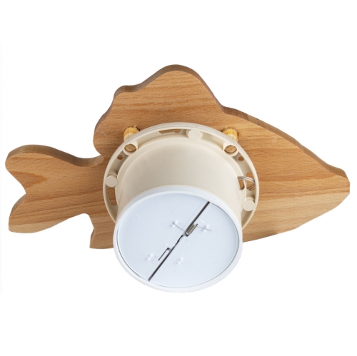 Высокотемпературный вентилятор Mmotors для бани и сауны мм-s 100 рыбка (дерево) с обратным клапаном