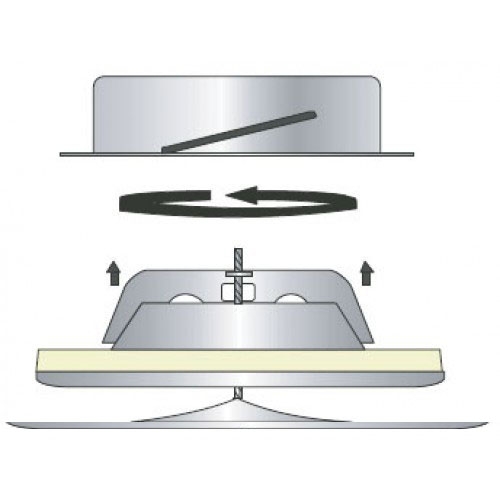 Диффузор стальной приточно-вытяжной FoZa PV-100 Зеленый матовый RAL6028