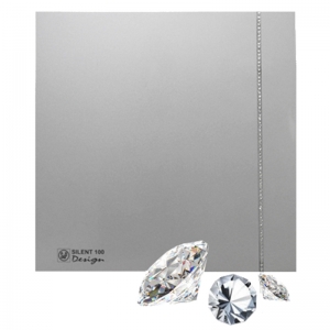 Вентилятор Soler & Palau Silent Design 100 CZ Swarovski Silver