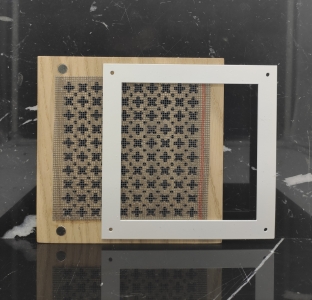 Решетка декоративная деревянная на магнитах Пересвет К-16 200х200мм