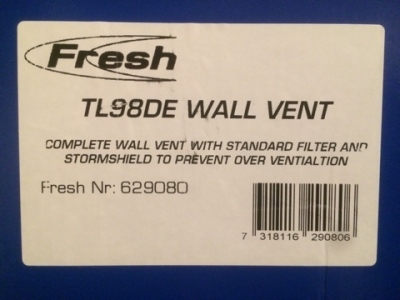 Приточный клапан Fresh TL 98DE