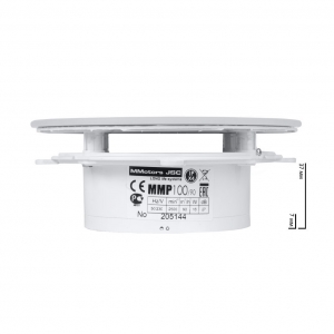 Вентилятор накладной сверхтонкий MMotors JSC MMP-01 100/90 куб/ч Пластик/Круг Белый