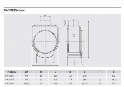 Кухонная вытяжка Soler & Palau CK 60F
