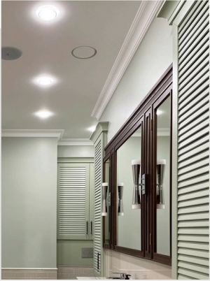 Диффузор под покраску скрытого монтажа SECRET RING 100/90 с приточно-вытяжным вентилятором