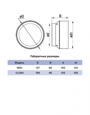 Решетка вентиляционная теневая 204х60мм ERA 620SH12,5 сетка разъемная на магнитах D125