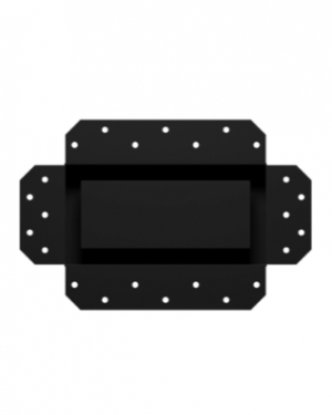 Решетка вентиляционная SGR 200х100 окраш. сталь Matt black ERA